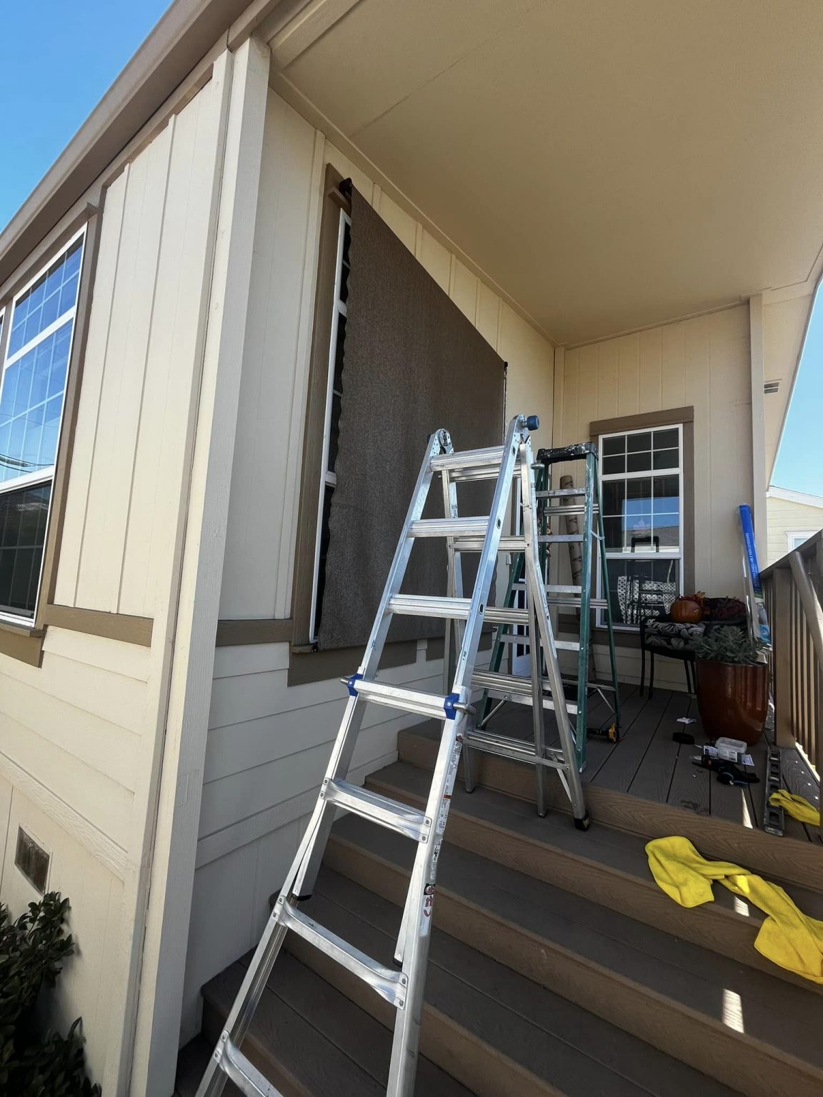 Exterior window shade install - Passion Handyman